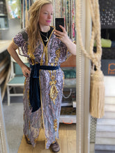WAS £120 NOW £60 Gold and silver sequin robe with silk velvet tie